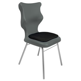 Ergonomiczne krzesło szkolne Classic Soft rozmiar 5 szary - dobre krzesło stacjonarne do biurka, ławki, szkoły, sali konferencyjnej dla dzieci i dla dorosłych 
