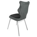 Ergonomiczne krzesło szkolne Classic Soft rozmiar 5 szary - dobre krzesło stacjonarne do biurka, ławki, szkoły, sali konferencyjnej dla dzieci i dla dorosłych Ergonomiczne krzesło szkolne Classic Soft rozmiar 5 szary - dobre krzesło stacjonarne do biurka, ławki, szkoły, sali konferencyjnej dla dzieci i dla dorosłych