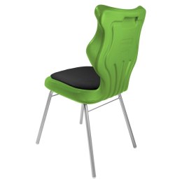 Ergonomiczne krzesło szkolne Classic Soft rozmiar 5 zielony - dobre krzesło stacjonarne do biurka, ławki, szkoły, sali konferencyjnej dla dzieci i dla dorosłych 