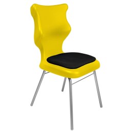 Ergonomiczne krzesło szkolne Classic Soft rozmiar 5 żółty - dobre krzesło stacjonarne do biurka, ławki, szkoły, sali konferencyjnej dla dzieci i dla dorosłych 