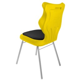 Ergonomiczne krzesło szkolne Classic Soft rozmiar 5 żółty - dobre krzesło stacjonarne do biurka, ławki, szkoły, sali konferencyjnej dla dzieci i dla dorosłych 