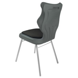 Ergonomiczne krzesło szkolne Classic Soft rozmiar 6 szary - dobre krzesło stacjonarne do biurka, ławki, szkoły, sali konferencyjnej dla dzieci i dla dorosłych 