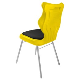 Ergonomiczne krzesło szkolne Classic Soft rozmiar 6 żółty - dobre krzesło stacjonarne do biurka, ławki, szkoły, sali konferencyjnej dla dzieci i dla dorosłych 