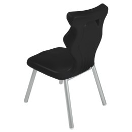 Ergonomiczne krzesło szkolne Classic rozmiar 2 czarny - dobre krzesło stacjonarne do biurka, ławki, szkoły, sali konferencyjnej dla dzieci i dla dorosłych 
