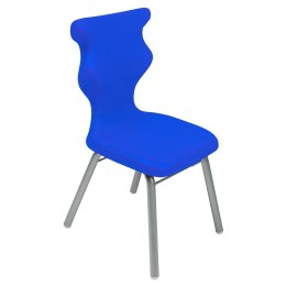 Ergonomiczne krzesło szkolne Classic rozmiar 2 niebieski - dobre krzesło stacjonarne do biurka, ławki, szkoły, sali konferencyjnej dla dzieci i dla dorosłych 