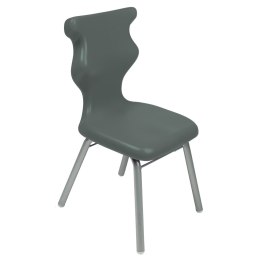 Ergonomiczne krzesło szkolne Classic rozmiar 2 szary - dobre krzesło stacjonarne do biurka, ławki, szkoły, sali konferencyjnej dla dzieci i dla dorosłych 