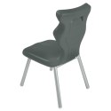 Ergonomiczne krzesło szkolne Classic rozmiar 2 szary - dobre krzesło stacjonarne do biurka, ławki, szkoły, sali konferencyjnej dla dzieci i dla dorosłych Ergonomiczne krzesło szkolne Classic rozmiar 2 szary - dobre krzesło stacjonarne do biurka, ławki, szkoły, sali konferencyjnej dla dzieci i dla dorosłych