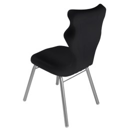 Ergonomiczne krzesło szkolne Classic rozmiar 3 czarny - dobre krzesło stacjonarne do biurka, ławki, szkoły, sali konferencyjnej dla dzieci i dla dorosłych 