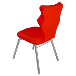 Ergonomiczne krzesło szkolne Classic rozmiar 3 czerwony - dobre krzesło stacjonarne do biurka, ławki, szkoły, sali konferencyjnej dla dzieci i dla dorosłych 