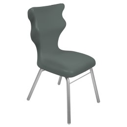 Ergonomiczne krzesło szkolne Classic rozmiar 3 szary - dobre krzesło stacjonarne do biurka, ławki, szkoły, sali konferencyjnej dla dzieci i dla dorosłych 