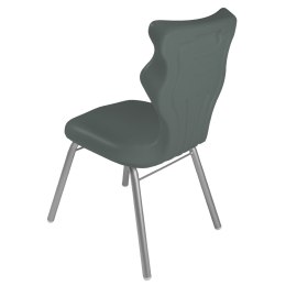 Ergonomiczne krzesło szkolne Classic rozmiar 3 szary - dobre krzesło stacjonarne do biurka, ławki, szkoły, sali konferencyjnej dla dzieci i dla dorosłych 