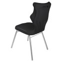Ergonomiczne krzesło szkolne Classic rozmiar 4 czarny - dobre krzesło stacjonarne do biurka, ławki, szkoły, sali konferencyjnej dla dzieci i dla dorosłych Ergonomiczne krzesło szkolne Classic rozmiar 4 czarny - dobre krzesło stacjonarne do biurka, ławki, szkoły, sali konferencyjnej dla dzieci i dla dorosłych