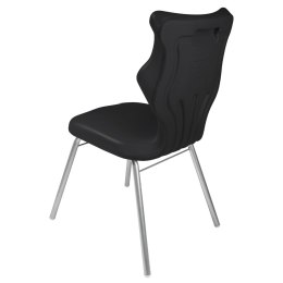 Ergonomiczne krzesło szkolne Classic rozmiar 4 czarny - dobre krzesło stacjonarne do biurka, ławki, szkoły, sali konferencyjnej dla dzieci i dla dorosłych 