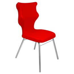 Ergonomiczne krzesło szkolne Classic rozmiar 4 czerwony - dobre krzesło stacjonarne do biurka, ławki, szkoły, sali konferencyjnej dla dzieci i dla dorosłych 