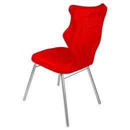 Ergonomiczne krzesło szkolne Classic rozmiar 4 czerwony - dobre krzesło stacjonarne do biurka, ławki, szkoły, sali konferencyjnej dla dzieci i dla dorosłych 