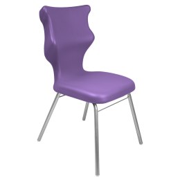 Ergonomiczne krzesło szkolne Classic rozmiar 4 fioletowy - dobre krzesło stacjonarne do biurka, ławki, szkoły, sali konferencyjnej dla dzieci i dla dorosłych 