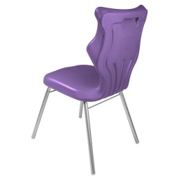 Ergonomiczne krzesło szkolne Classic rozmiar 4 fioletowy - dobre krzesło stacjonarne do biurka, ławki, szkoły, sali konferencyjnej dla dzieci i dla dorosłych 