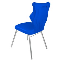 Ergonomiczne krzesło szkolne Classic rozmiar 4 niebieski - dobre krzesło stacjonarne do biurka, ławki, szkoły, sali konferencyjnej dla dzieci i dla dorosłych 