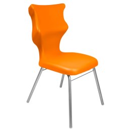 Ergonomiczne krzesło szkolne Classic rozmiar 4 pomarańczowy - dobre krzesło stacjonarne do biurka, ławki, szkoły, sali konferencyjnej dla dzieci i dla dorosłych 