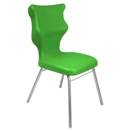 Ergonomiczne krzesło szkolne Classic rozmiar 4 zielony - dobre krzesło stacjonarne do biurka, ławki, szkoły, sali konferencyjnej dla dzieci i dla dorosłych 