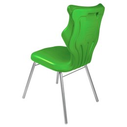 Ergonomiczne krzesło szkolne Classic rozmiar 4 zielony - dobre krzesło stacjonarne do biurka, ławki, szkoły, sali konferencyjnej dla dzieci i dla dorosłych 