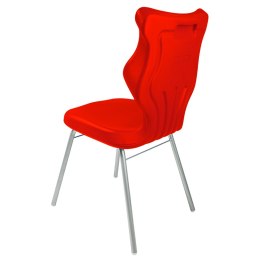 Ergonomiczne krzesło szkolne Classic rozmiar 5 czerwony - dobre krzesło stacjonarne do biurka, ławki, szkoły, sali konferencyjnej dla dzieci i dla dorosłych 