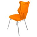 Ergonomiczne krzesło szkolne Classic rozmiar 5 pomarańczowy - dobre krzesło stacjonarne do biurka, ławki, szkoły, sali konferencyjnej dla dzieci i dla dorosłych 