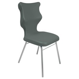 Ergonomiczne krzesło szkolne Classic rozmiar 5 szary - dobre krzesło stacjonarne do biurka, ławki, szkoły, sali konferencyjnej dla dzieci i dla dorosłych 