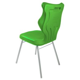 Ergonomiczne krzesło szkolne Classic rozmiar 5 zielony - dobre krzesło stacjonarne do biurka, ławki, szkoły, sali konferencyjnej dla dzieci i dla dorosłych 