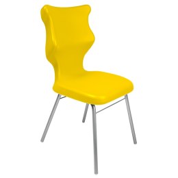 Ergonomiczne krzesło szkolne Classic rozmiar 5 żółty - dobre krzesło stacjonarne do biurka, ławki, szkoły, sali konferencyjnej dla dzieci i dla dorosłych 