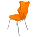 Ergonomiczne krzesło szkolne Classic rozmiar 6 pomarańczowy - dobre krzesło stacjonarne do biurka, ławki, szkoły, sali konferencyjnej dla dzieci i dla dorosłych 