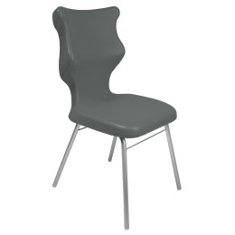 Ergonomiczne krzesło szkolne Classic rozmiar 6 szary - dobre krzesło stacjonarne do biurka, ławki, szkoły, sali konferencyjnej dla dzieci i dla dorosłych 