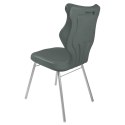 Ergonomiczne krzesło szkolne Classic rozmiar 6 szary - dobre krzesło stacjonarne do biurka, ławki, szkoły, sali konferencyjnej dla dzieci i dla dorosłych Ergonomiczne krzesło szkolne Classic rozmiar 6 szary - dobre krzesło stacjonarne do biurka, ławki, szkoły, sali konferencyjnej dla dzieci i dla dorosłych