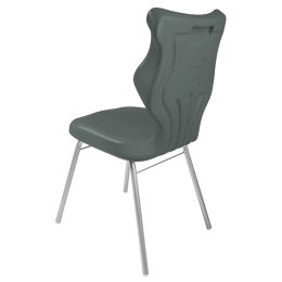Ergonomiczne krzesło szkolne Classic rozmiar 6 szary - dobre krzesło stacjonarne do biurka, ławki, szkoły, sali konferencyjnej dla dzieci i dla dorosłych 