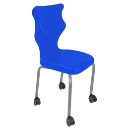 Ergonomiczne krzesło szkolne Spider Move rozmiar 3 niebieski - dobre krzesło stacjonarne do biurka, ławki, szkoły, sali konferencyjnej dla dzieci i dla dorosłych 