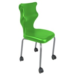 Ergonomiczne krzesło szkolne Spider Move rozmiar 3 zielony - dobre krzesło stacjonarne do biurka, ławki, szkoły, sali konferencyjnej dla dzieci i dla dorosłych 