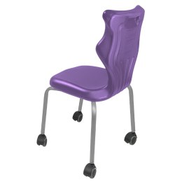 Ergonomiczne krzesło szkolne Spider Move rozmiar 4 fioletowy - dobre krzesło stacjonarne do biurka, ławki, szkoły, sali konferencyjnej dla dzieci i dla dorosłych 