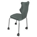 Ergonomiczne krzesło szkolne Spider Move rozmiar 4 szary - dobre krzesło stacjonarne do biurka, ławki, szkoły, sali konferencyjnej dla dzieci i dla dorosłych Ergonomiczne krzesło szkolne Spider Move rozmiar 4 szary - dobre krzesło stacjonarne do biurka, ławki, szkoły, sali konferencyjnej dla dzieci i dla dorosłych