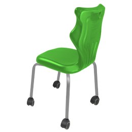 Ergonomiczne krzesło szkolne Spider Move rozmiar 4 zielony - dobre krzesło stacjonarne do biurka, ławki, szkoły, sali konferencyjnej dla dzieci i dla dorosłych 