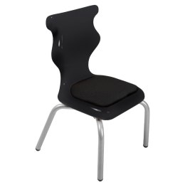 Ergonomiczne krzesło szkolne Spider Soft rozmiar 1 czarny - dobre krzesło stacjonarne do biurka, ławki, szkoły, sali konferencyjnej dla dzieci i dla dorosłych 