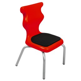 Ergonomiczne krzesło szkolne Spider Soft rozmiar 1 czerwony - dobre krzesło stacjonarne do biurka, ławki, szkoły, sali konferencyjnej dla dzieci i dla dorosłych 