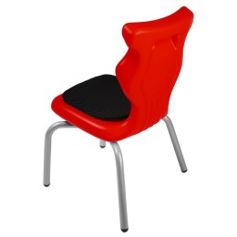 Ergonomiczne krzesło szkolne Spider Soft rozmiar 1 czerwony - dobre krzesło stacjonarne do biurka, ławki, szkoły, sali konferencyjnej dla dzieci i dla dorosłych 