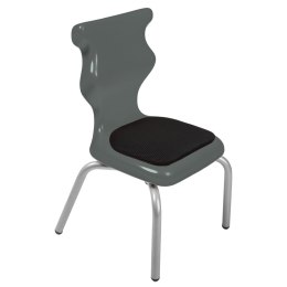 Ergonomiczne krzesło szkolne Spider Soft rozmiar 1 szary - dobre krzesło stacjonarne do biurka, ławki, szkoły, sali konferencyjnej dla dzieci i dla dorosłych 