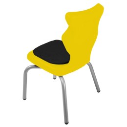 Ergonomiczne krzesło szkolne Spider Soft rozmiar 1 żółty - dobre krzesło stacjonarne do biurka, ławki, szkoły, sali konferencyjnej dla dzieci i dla dorosłych 