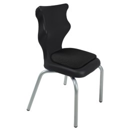 Ergonomiczne krzesło szkolne Spider Soft rozmiar 2 czarny - dobre krzesło stacjonarne do biurka, ławki, szkoły, sali konferencyjnej dla dzieci i dla dorosłych 