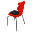 Ergonomiczne krzesło szkolne Spider Soft rozmiar 2 czerwony - dobre krzesło stacjonarne do biurka, ławki, szkoły, sali konferencyjnej dla dzieci i dla dorosłych 