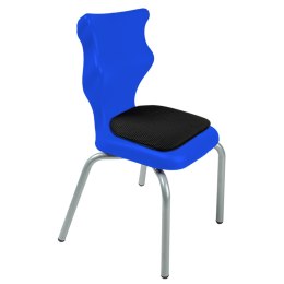 Ergonomiczne krzesło szkolne Spider Soft rozmiar 2 niebieski - dobre krzesło stacjonarne do biurka, ławki, szkoły, sali konferencyjnej dla dzieci i dla dorosłych 