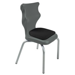 Ergonomiczne krzesło szkolne Spider Soft rozmiar 2 szary - dobre krzesło stacjonarne do biurka, ławki, szkoły, sali konferencyjnej dla dzieci i dla dorosłych 