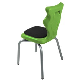 Ergonomiczne krzesło szkolne Spider Soft rozmiar 2 zielony - dobre krzesło stacjonarne do biurka, ławki, szkoły, sali konferencyjnej dla dzieci i dla dorosłych 