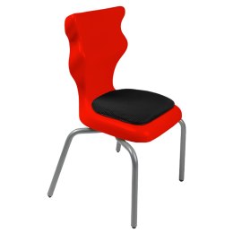 Ergonomiczne krzesło szkolne Spider Soft rozmiar 3 czerwony - dobre krzesło stacjonarne do biurka, ławki, szkoły, sali konferencyjnej dla dzieci i dla dorosłych 